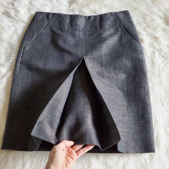 Magaschoni Collection Metallic Straight Skirt 6 - Picture 3 of 11